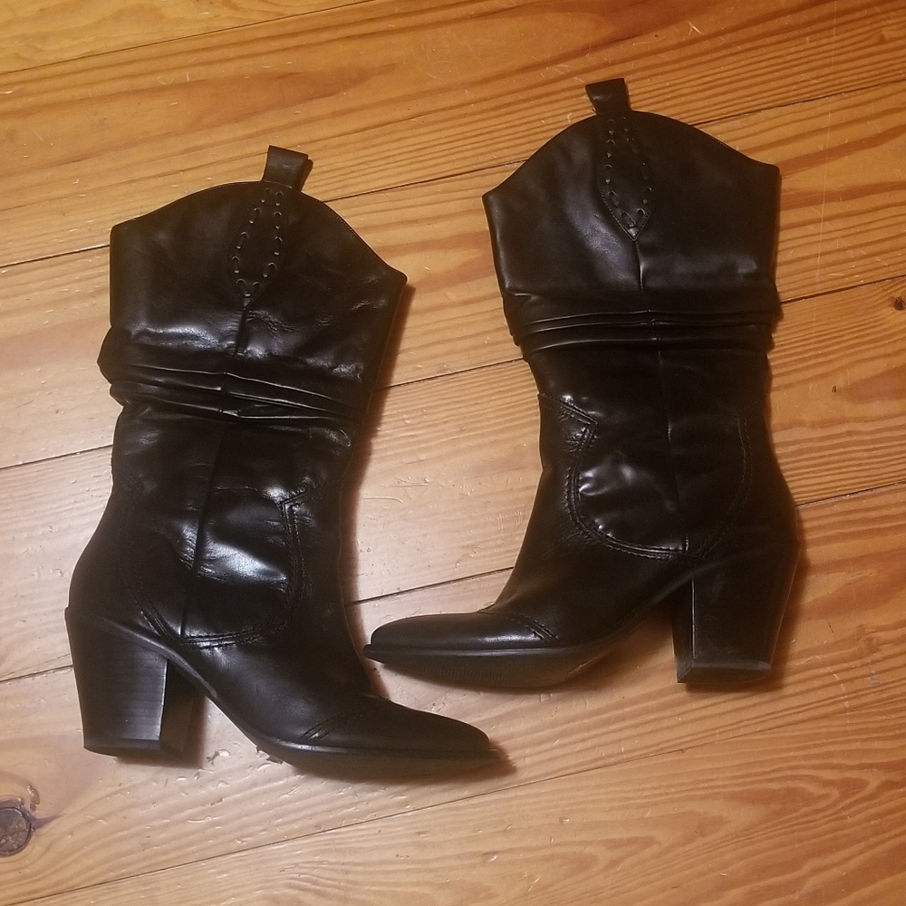 BCBGeneration Black Heeled Boots size 9